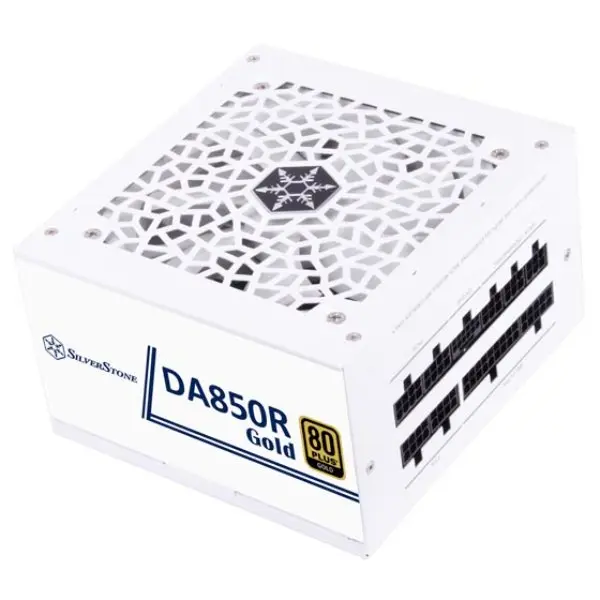 SilverStone Technology DA850R-GMA-WWW 850W DA850R Gold 80 Plus ATX 3.0 & PCIe 5.0 Fully Modular Power Supply, White