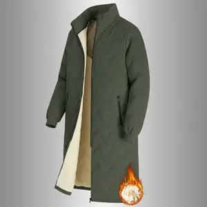 Unisex Winter Essential Heated Coat with Graphene Heating, Mid-Length, Soft Fleece, Warm Quilted Design, Ships Directly from the USA