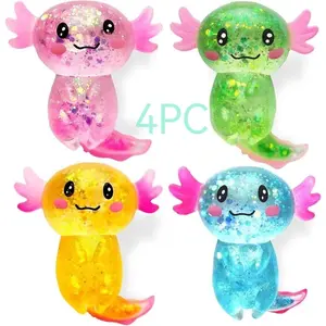 4 Pack Cute Squishy Stress Relief Toys, Soft Maltose Sensory Fidget Squishies Pack, Ultra Soft Slow Rising Balls, Anxiety Relief Gifts