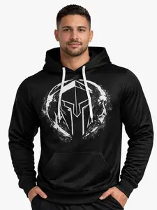 IronForge Unisex Lightweight Training Hoodie – Breathable Polyester Pullover with Kangaroo Pocket