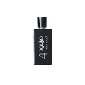 ATYAB AL MARSHOUD - Marshoud 4 (Black) Eau de Parfum 100ml, Unisex White Musk Perfume for Men and Women, with White Musk, Rose & Vanilla - Long-Lasting, Luxurious Arabian Perfume