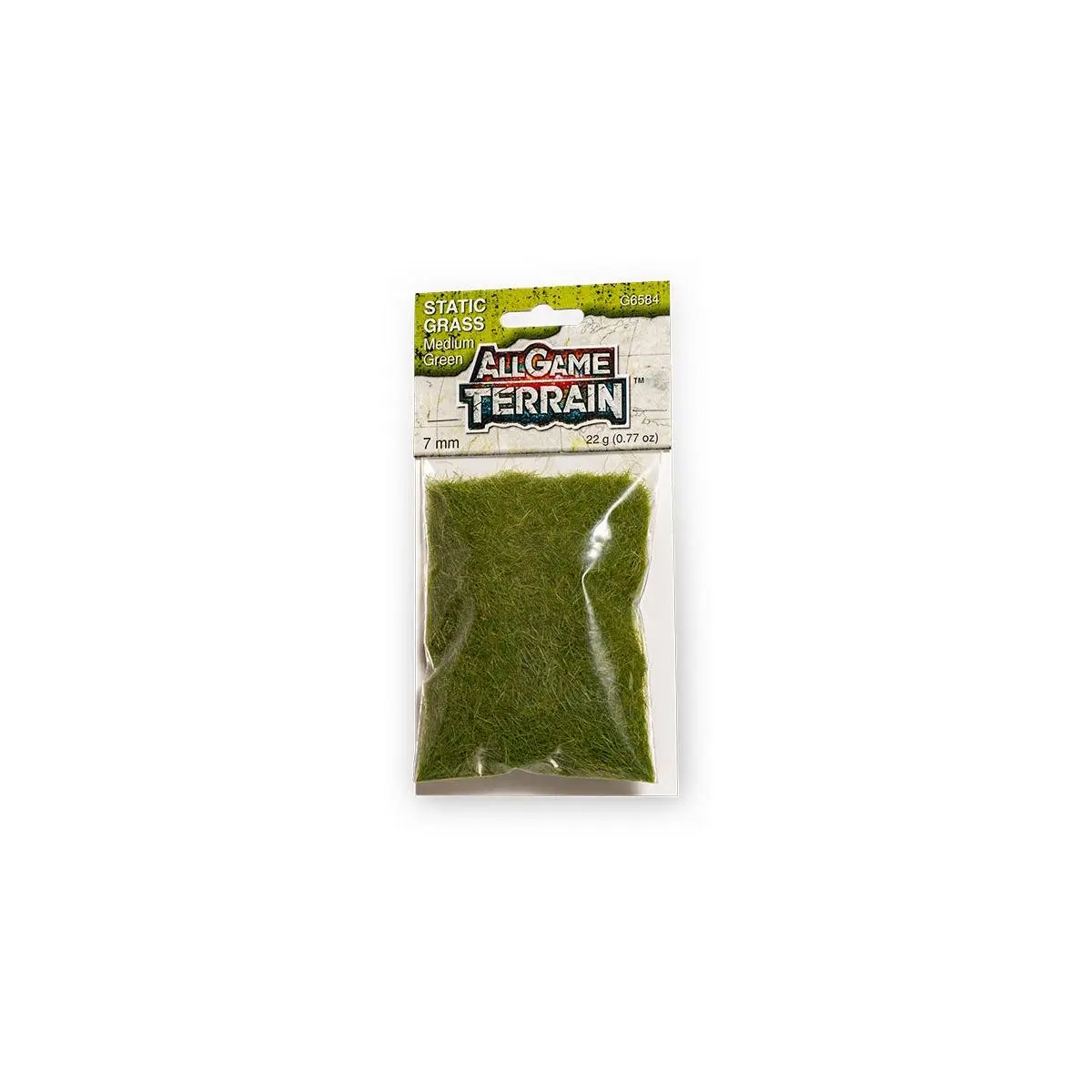 Woodland Scenics G6584 All Game Terrain Static Grass 7mm Tall Medium Green