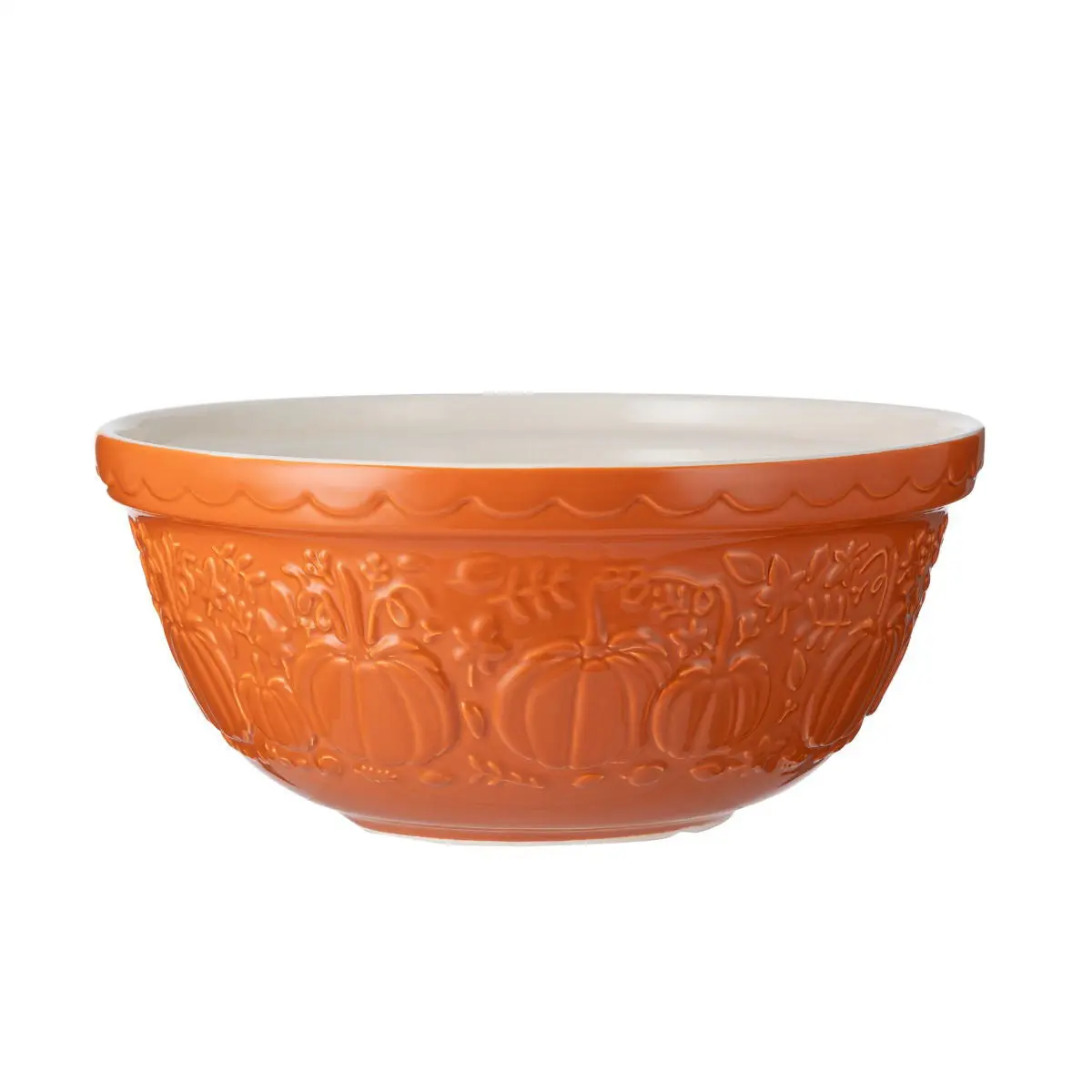 Mason Cash S12 (4.25 Qt) Mixing Bowl | Pumpkin Patch (Persimmon) Mason Cash S12 (4.25 Qt) Mixing Bowl | Pumpkin Patch (Persimmon)