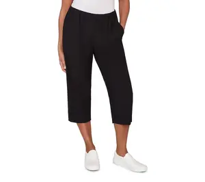 Alfred Dunner Petite Relaxed Pull-On Capri Pants