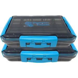 Ultimate Waterproof Tackle Box Trays with Removable Dividers Organization and Storage Solution 2-Pack Kit of 3-Clip 3600 Trays