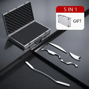 5 In 1 Stainless Steel Muscle Scraper Tools Set,Scraping Massage Tools,Deep Muscle Massage Tool & Chinese GuaSha Massage Scraper Tool,IASTM Tools,Guasha Tool For Body