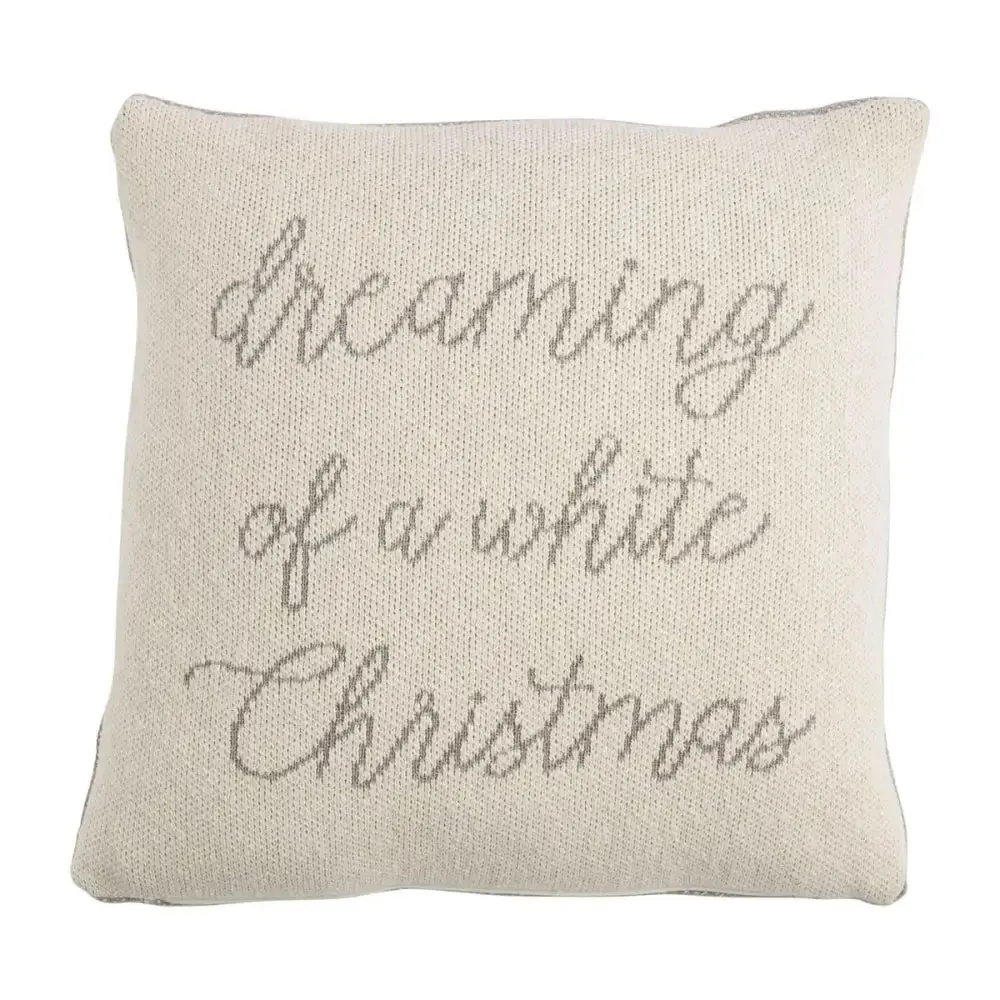 Square Reversible Knit Pillow