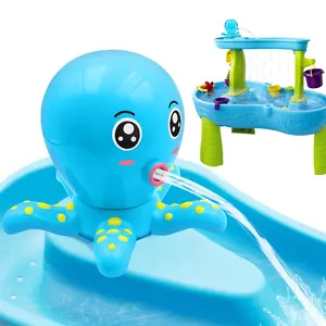 Octopus Battery Powered Water Table Pump 1.8W Motor 2500mAh USB Rechargeable 3 Hours Non-Stop Fun Summer Outdoor Sand/Water Table Toys for Toddlers Kids Cordless Water-Saving Design（Table not included）
