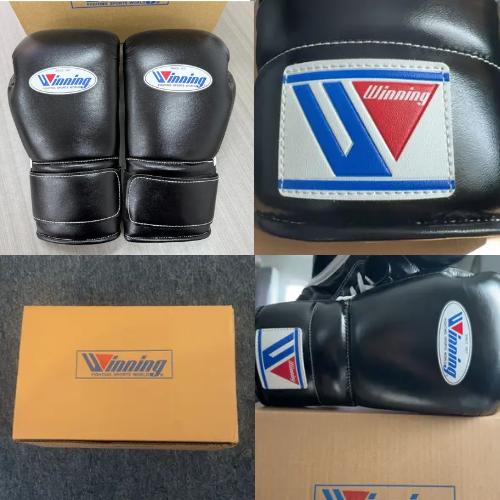 Winning Boxing Gloves 14oz/16oz Genuine Cowhide Leather Boxing Gloves Black White Leather Boxing Gloves 14oz 16oz Boxing Training Gloves Professional Boxing Gloves for Men