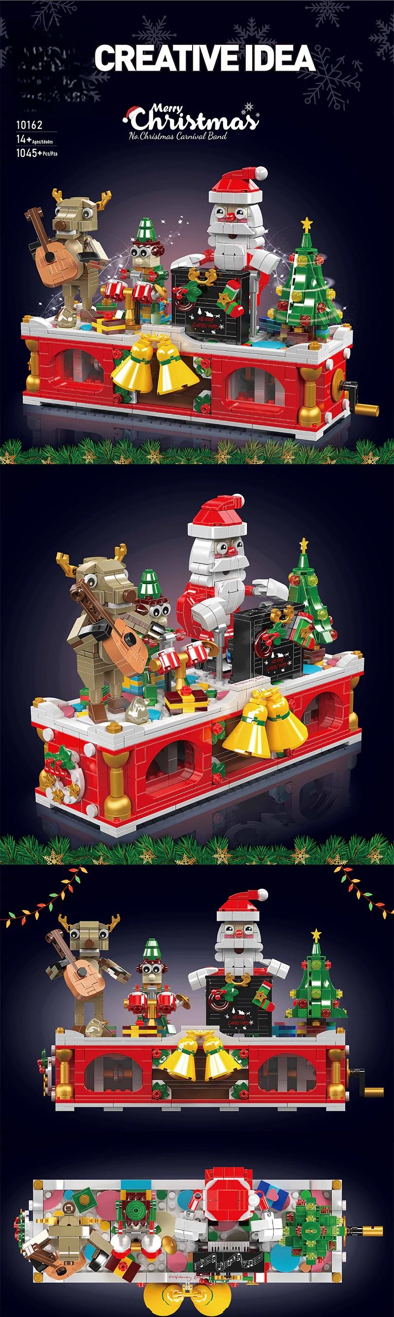 [BARWEER](SHIP FREE) Christmas Carnival Band With Gift Box Christmas Gift Collection Toys Bricks