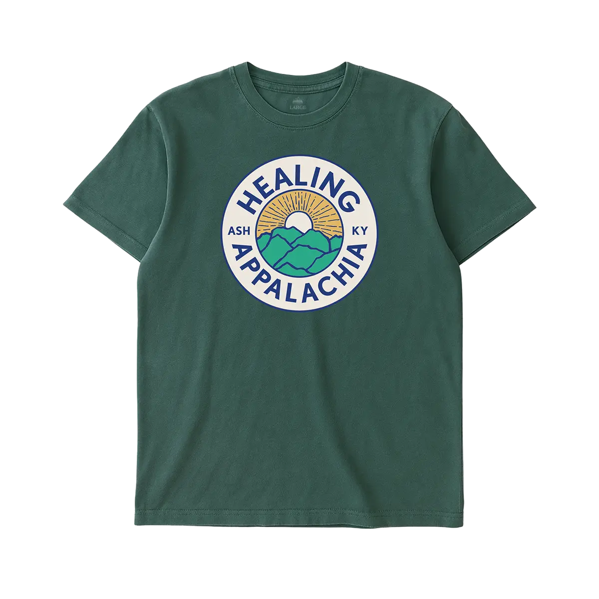 Healing Appalachia Badge Tee (Pine)