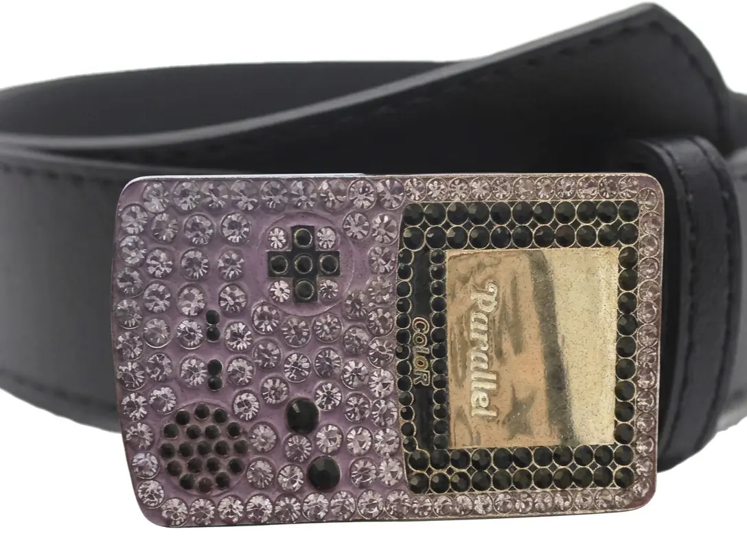Y2K Rhinestone Gameboy Statement Belt