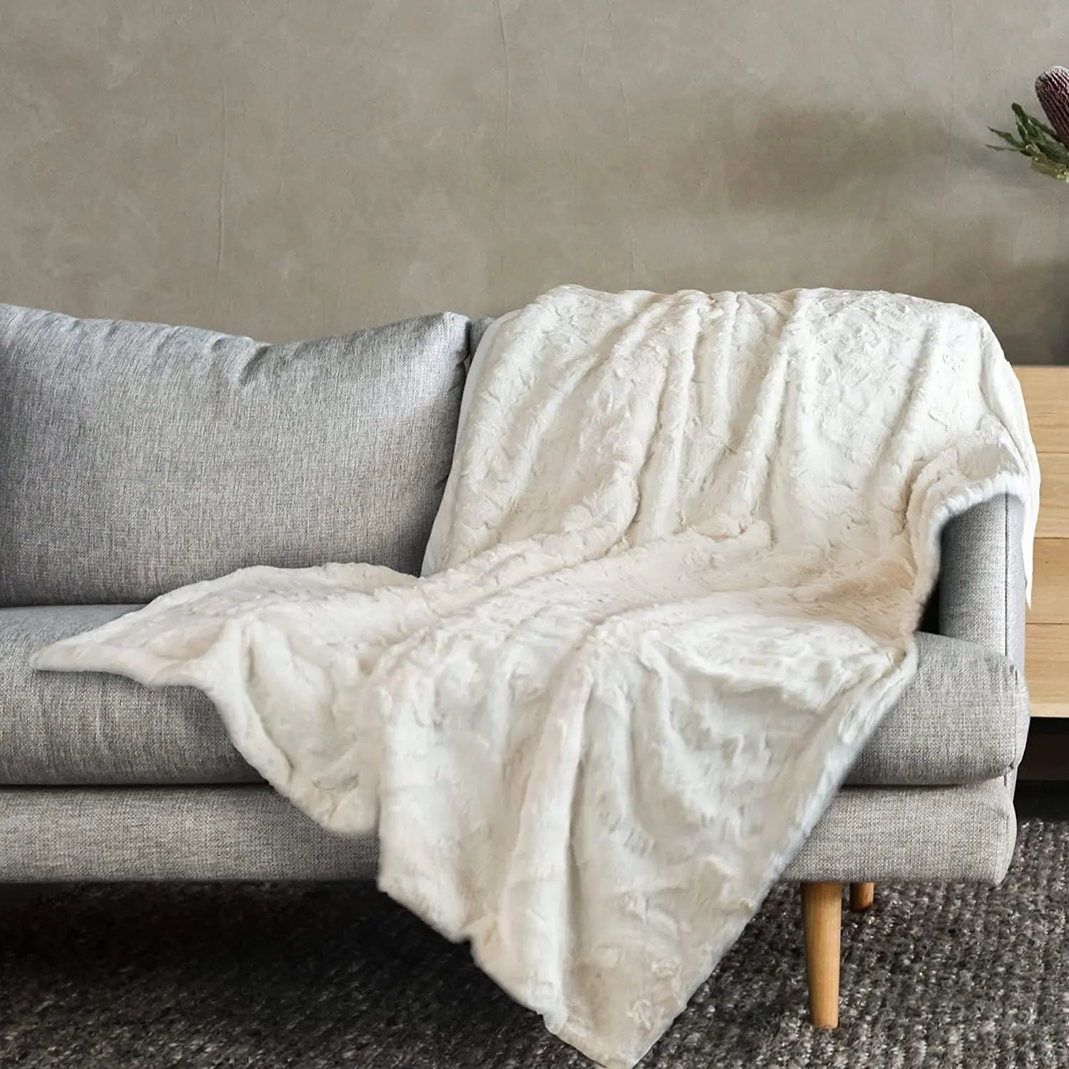 Outrageously Soft Blanket - Ultra Plush Minky Faux  Blanket -