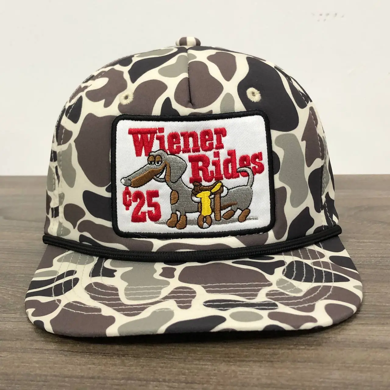 Wiener Rides Wiener Rides 25 Cent Camo Patterned Patch Hat - TikTok Shop