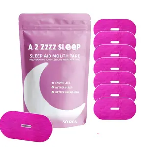 Mouth Tape for Sleep - 30 Strips, Pink Design, Gentle Adhesion, Unisex, Breathable, Ideal for Athletes and Daily Oral Hygiene
