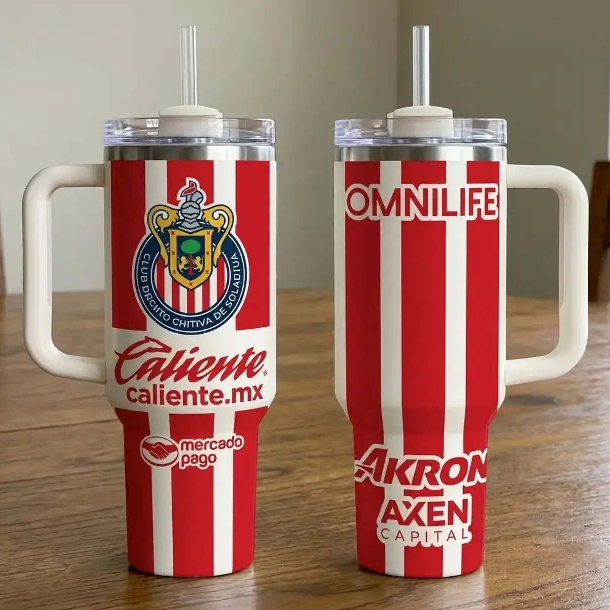 Tumbler 40oz Caliente Chivas Club V2 Stainless Steel Tumbler 40oz, football tumbler