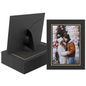 Golden State Art, 5X7 Paper Picture Frames With Easel, Paper Photo Frame Cards, Diy Cardboard Photo Frame