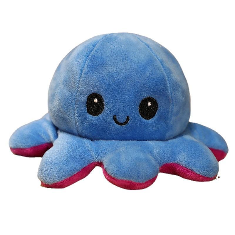 Reversible Octopus Plush Toy, Double-Sided Reversible Octopus Doll Reversible Octopus Plush Toy, Double-Sided Reversible Octopus Doll
