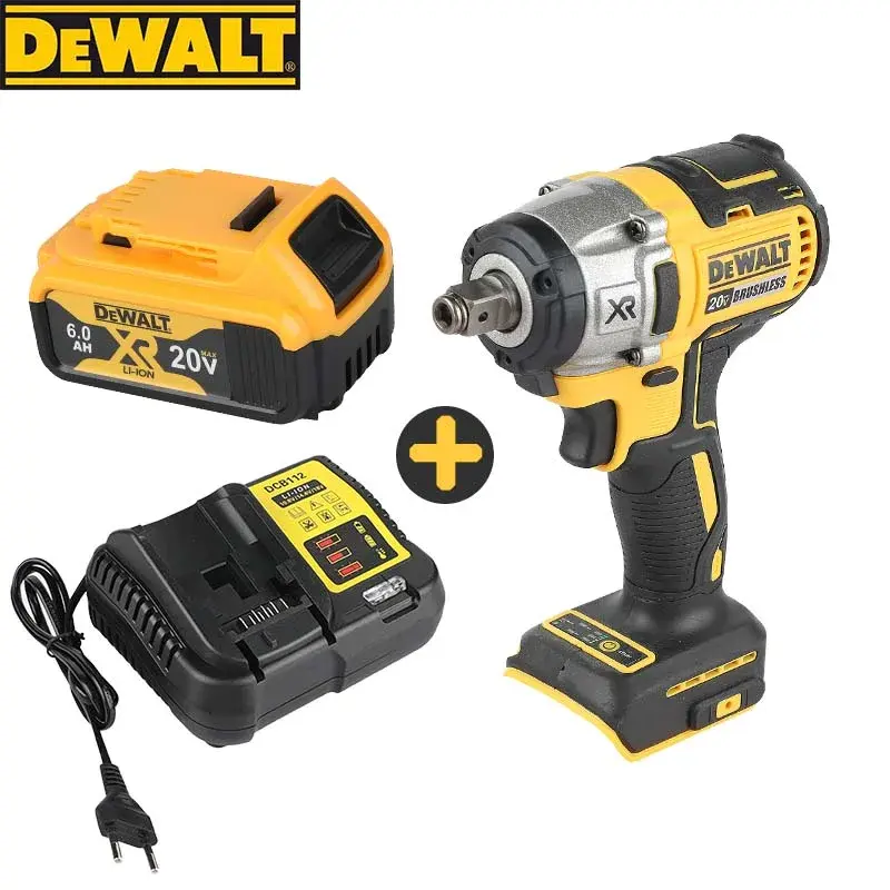 DEWALT DCF880 20V Lithium-Ion Brushless Motor Impact Wrench, High-Torque High-Speed Power Tool Compatible with Batteries, Detachable Tire Removal Tool