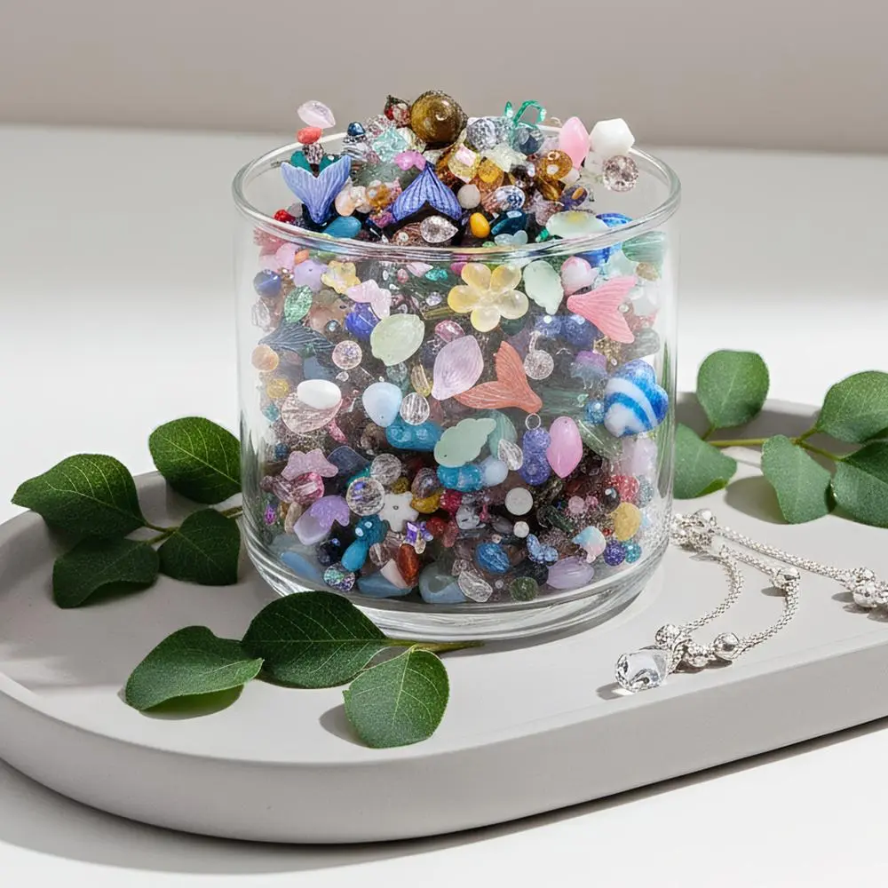 Crystal Beads for Jewelry Making, Mix Assorted Glass Beads assortments Multi-Color Crystal Assortment for DIY Jewelry Making, Bracelets, Necklaces, Keychains, Crafting 4 Ounces