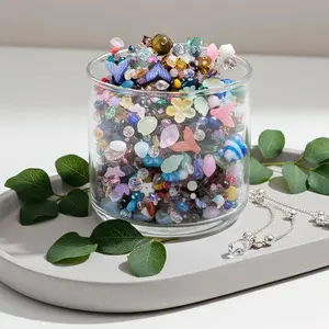 Crystal Beads for Jewelry Making, Mix Assorted Glass Beads assortments Multi-Color Crystal Assortment for DIY Jewelry Making, Bracelets, Necklaces, Keychains, Crafting 4 Ounces