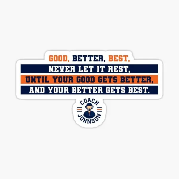 Good Better Best Stickers, Motivational Decals, Inspirational Sports Stickers, Animal Vinyl Sticker Pack, Water Bottle & Laptop Decor, Game Day Spirit Accessories, Gift for Fans & Students
