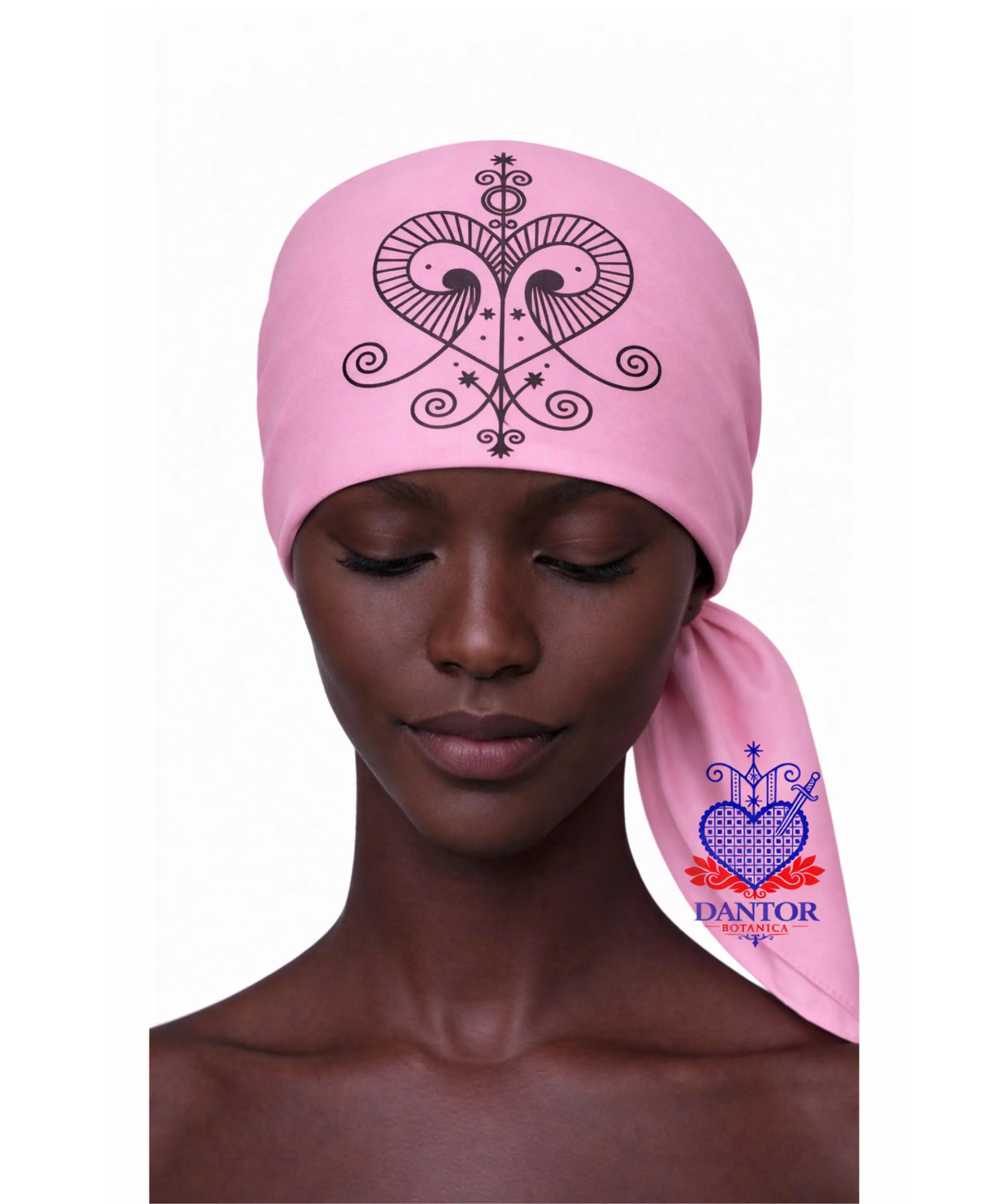 23.6X23.6 INCHES ERZULIE FREDA EZILI FREDA Head Scarf Metresili Metrecilli Mouchwa lwa mouchoir lwa Veve Ceremonial Scarf, Red Satin Traditional Spiritual Design, Religious Altar Mouchwa Lwa Mouchoir Lwa Loa Mambo Ougan Manbo Vodoo Voudou Hoodoo Wican