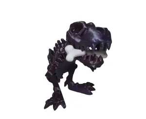 3D Printed Mystery Dinosaur With Bone Decoration