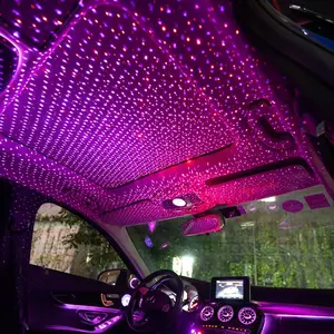 Car Interior Star Projector Light, USB Car Interior Star Projector Light, Decorative Light for Car, Home, Party, Festival, Car Interior Decorative Lighting, Star Projector Headliner