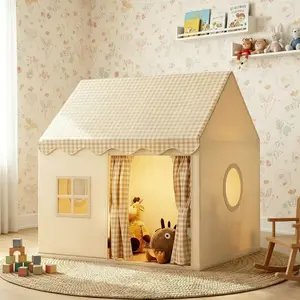 Fun Kids' Play Tent, Unisex Pretend Play Castle | PVC Frame, Zipper Closure | Portable Playhouse, Indoor Playhouse, Secret Base & Sleep Tent | Party & Beach Toy | Perfect Holiday & Christmas Gift | No Accessories or Lights