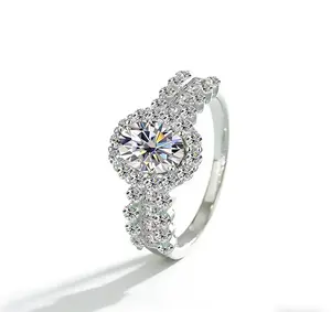 #93 (Lucky) 925 Sterling Silver Synethic Moissanite Ring