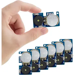 Cricket Noise Maker Prank (6 Pcs, Blue, 12 Sounds to Choose), Hidden Pranks Beeping Several Months, Funny Office Bathroom Bedroom Pranks for Adults