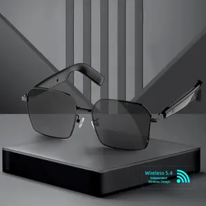 Smart Solar Glasses, Wireless BT 5.4 Open-ear Glasses, HiFi HD Stereo Sound Glasses, Universal Glasses for Sports, Office, Driving, Wearable