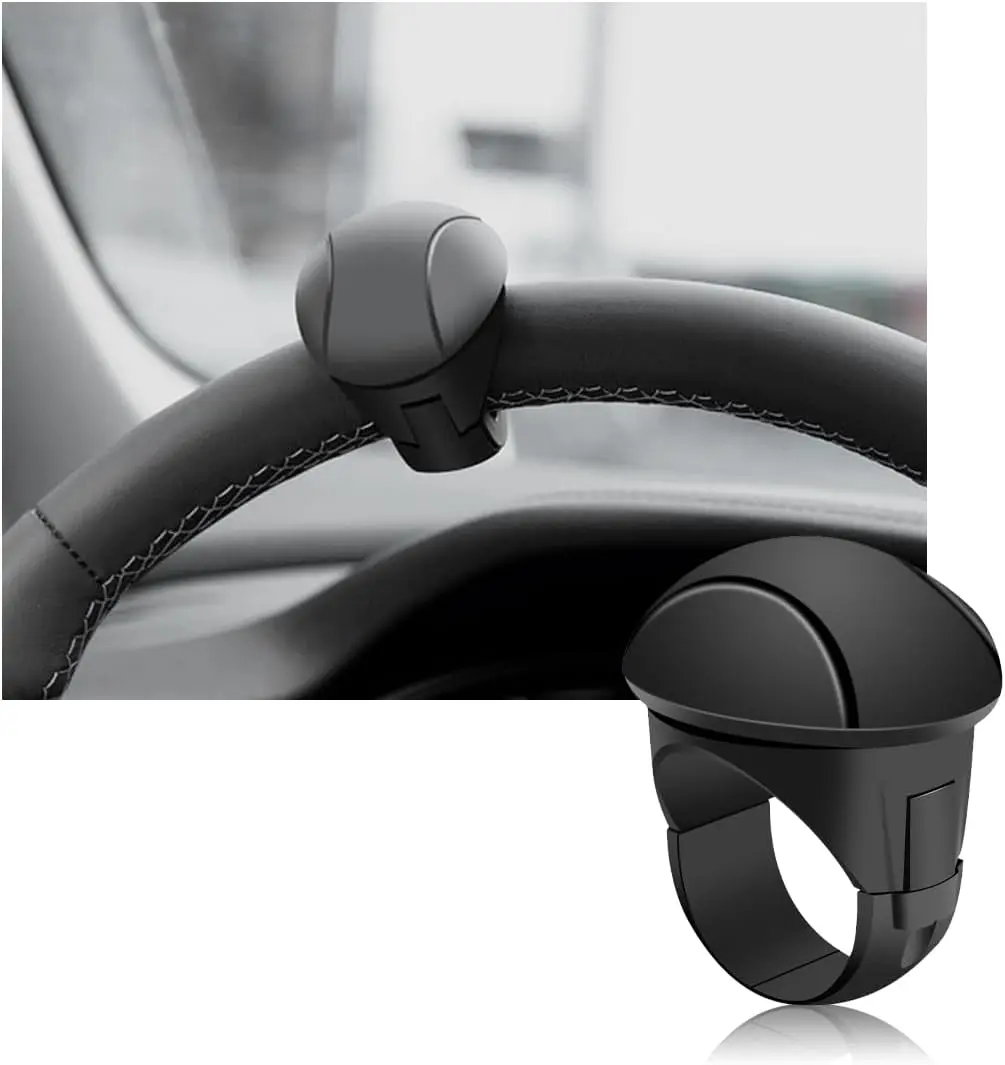 Steering Wheel Knob, Non-Slip  Steering Wheel Spinner Knob, 360 Rotatable Steering Wheel  Power Handles, Universal Interior Decor  Accessories