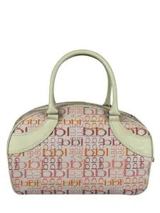 Pre-owned na Shoulder Bags Burberry Blue Label Pink Multi Logo Bowler Bag