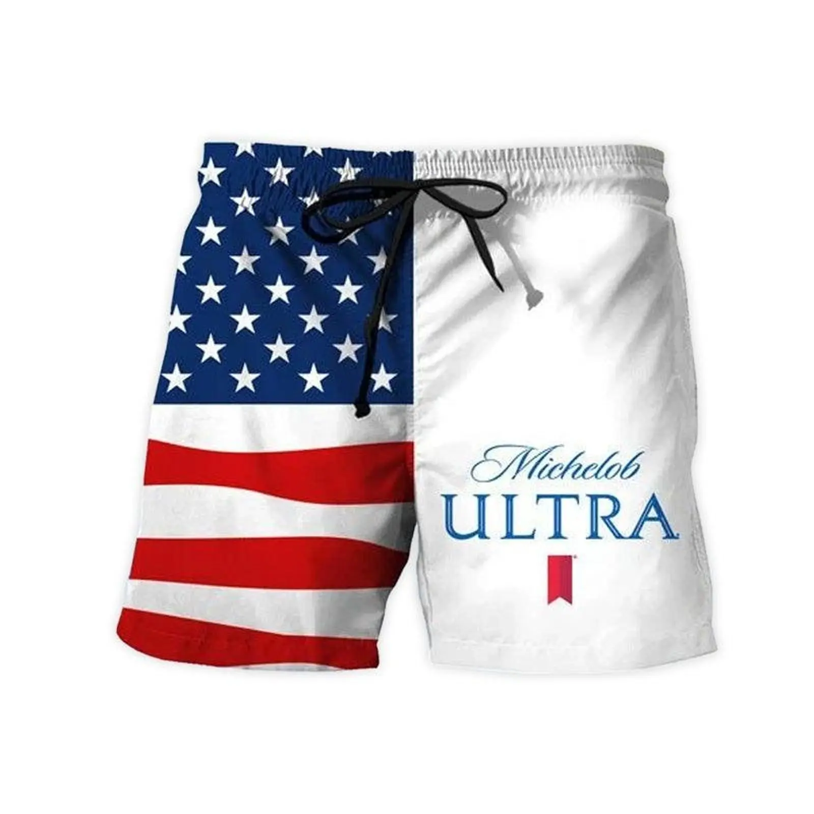 Beer Shorts for summer USA Flag Fourth Of July Swim Trunks, American Flag Pool Party Swimwear for Men Beer Shorts for summer USA Flag Fourth Of July Swim Trunks, American Flag Pool Party Swimwear for Men
