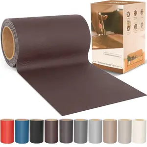 LXUUMMSVinyl Repair Kit, Leather Repair Kit 4 x 70 inches Leather Repair Patch for Furniture, Leather Couch Patch for Sofas, Furniture,  Seats, Office Chairs, Interior - Dark Brown#2
