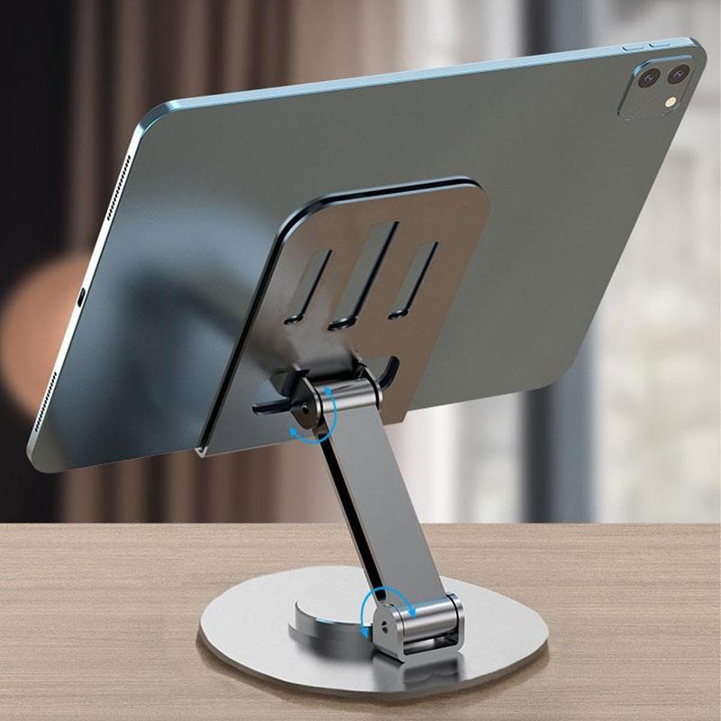 Universal Metal Cell Phone Stand, Multi-Angel Adjustable 360° Rotation Non-Slip Metal Phone Stand Compatible with iPhone 17 16 Pro Max and All Smartphones Waterproof Holder Shower mount