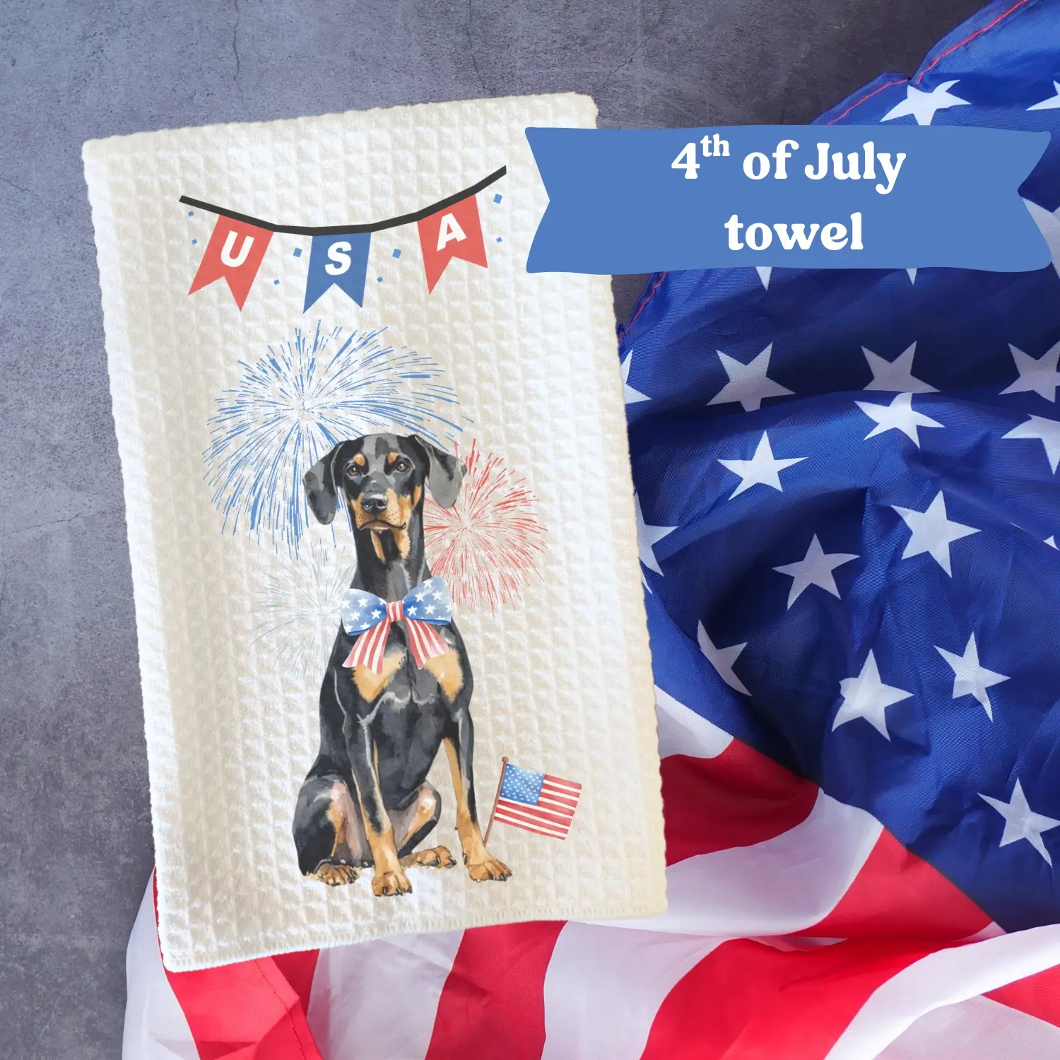 Doberman #4 (Black/Tan Natural Ears)