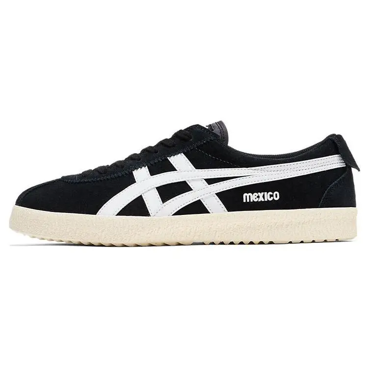 Onitsuka Tiger ASICS Mexico Delegation Black White Durable Non-slip Low Top Skate Shoes Unisex 1183B954-001