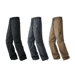 Men's Down Jacket Pants Winter Fashion Work Straight-Cut Fleece Hiking & Storm Pants for Cold Weather Comfort wind  proof  warm  pants thick  sweats outdoor work cold weather hiking