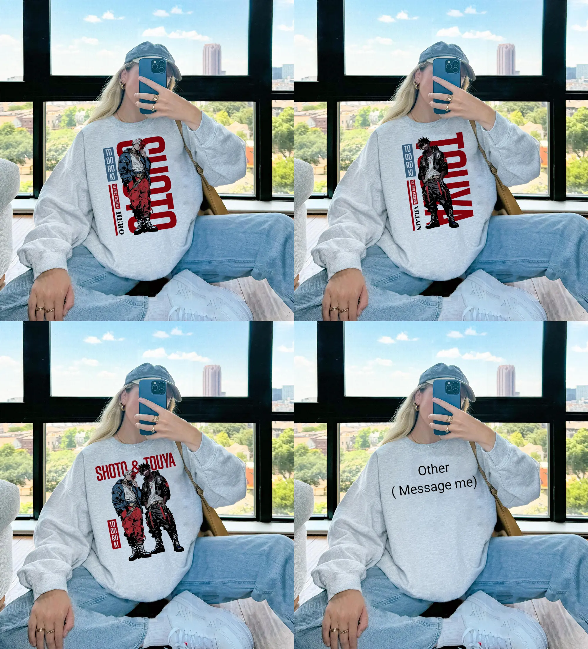 Vintage T0doroki Brothers MHA T-Shirt Sweatshirt Manga Anime Fan Gift