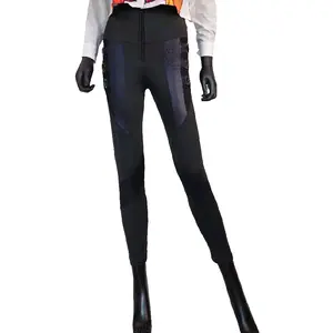 legguin con aros dorados y maya Womenswear Legging Bottom Basic Black Comfort Skinny