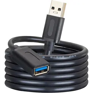 USB 3.0 Extension Cable 20Ft,USB 3.0 High Speed Extender Cord Type A Male to A Female for PlayStation, Xbox, USB Flash Drive, Card Reader, Hard Drive,Keyboard, Printer, Scanner(20Ft/6M)