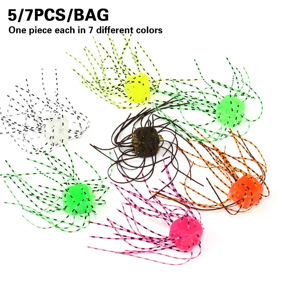 5/7 Pieces Handcrafted Soft Worm Lure Bait Set, Fishing Lures Kit, Soft Fishing Worms, 4g Weight Slow-Sinking PVC Rubber Lures for Bass Fishing, Outdoor Fishing Gear, Fishing Tackle
