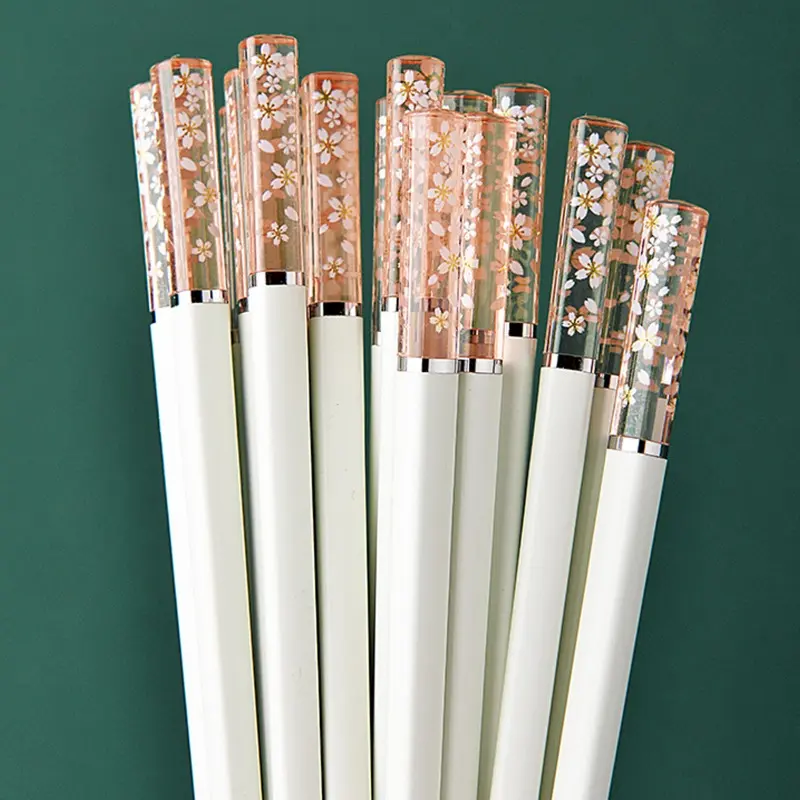 1/5/10pairs of Sakura Pattern Chopsticks Utensils Kitchenware 1/5/10pairs of Sakura Pattern Chopsticks Utensils Kitchenware