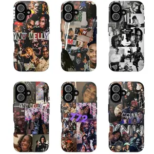 YNW Melly Underground Trap Tough Phone Case, Shockproof Heavy Duty Drop Protection Protective Cover, Rap Collage Aesthetic Urban Streetwear Art Design for iPhone 11 12 13 14 15 16 17 Pro Max Plus