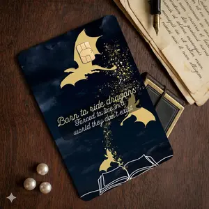 Fourth Wing Credit Card Skin, Dragon Rider Debit Card Sticker, Basgiath War College BookTok Decal, Gift for Book Lover