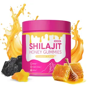 Women's Honey Gummies Complex Mineral Supplement with Shilajit Asparagus & Saffron Boost Energy Balance Hormones Strawberry Flavor