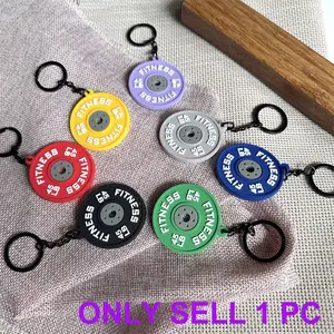 Macaron Color Dumbbell Keychain Pendant, Trendy Fitness Essential for Bags & Car Decor, Multiple Color Options, Perfect Gift Choice